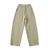 Novedad Otoño e Invierno Pantalones Ajustados de Cintura Estrecha Curvos Banana Cónicos Estilo Perezoso Gruesos Casuales Sueltos con Cordón Pantalones de Chándal Grises
