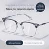 Armação de óculos para miopia de meia armação tech masculina moderna online grau ajustável bonito de rufião armação de óculos de armação grande anti-azul feminino