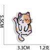 Novos Adesivos de Tecido Bordados Família de Gatos Desenho Animado Gatinho Patch Adesivos Decorativos para Roupas Carimbos Bordados para Passar a Ferro