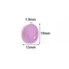 Contas Coloridas Acrílicas de Formato Irregular Jade Sintético Gradiente Duas Cores Oval Soltas Acessórios para Pulseira Colar Pingente DIY