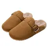 Nuevas Pantuflas Birkenstock de Ante y Felpa para Invierno Suela Suave Pantuflas Esponjosas para Interiores del Hogar Cálidas Cómodas Silenciosas Zapatillas de Algodón