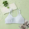 Em estoque: Roupa íntima de desenvolvimento para meninas, sem aro, para adolescentes, fina, respirável, confortável, com alças ajustáveis
