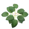 6 tenedor serigrafía hoja de rosa caja de regalo accesorios de flor flor ratán hoja verde flor de malla de seda pétalo de flor simulación 6 hojas hojas