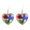 Moda transfronteiriça pequenas flores eternas frescas gota cola brincos margarida personalidade irregular amor geométrico joias pendente