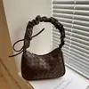 Patrón Tejido de Textura Suave 2026 Lujo Ligero Simple Clásico Gran Capacidad para Viajar al Trabajo Plegado Hombro Axila Bolso de Mano para Mujer