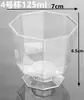 Vaso de plástico desechable plateado brillante para champán vaso para vino tinto copa con polvo plateado vaso para licores cóctel vaso para vino extranjero