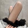 Medias de Seda con Lentejuelas Flash para Mujer Sexy Blanco Puro Seda JK Primavera y Otoño Delgadas Anti-gancho Seda Brillante Negro Seda Belleza de Piel Calcetines de Moda