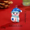 Pingente de resina de Natal Pingente de boneco de neve de resina de Natal DIY acessórios de joias Amazon fornecimento transfronteiriço