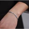 Pulsera dequilla trenzada de plata de ley 925 Cadena entrelazada para hombre Ins Retro Estilo chino Plata tailandesa Versátil Joyería de mano para niñas