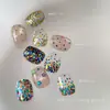 Nuevos Lentejuelas Hexagonales Redondas de Colores para Arte de Uñas en un Frasco, Colores Mixtos, Pegatinas Decorativas Ultra-delgadas para Uñas DIY Venta al por Mayor