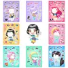Lindas Chicas Cazadoras Grupo Vestir Pegatinas Rompecabezas DIY Cuaderno Hecho a Mano Decoración de Teléfono Pegatinas Impermeables de PVC Venta al por Mayor