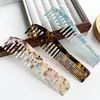Nuevo Peine para el Cabello de Acetato de 4 mm de Espesor, Peine de Doble Propósito para Peluquería y Uso en Casa, Elegante Peine de Color Carey