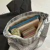 Bolso Tote de Color Contrastante Nuevo Casual a Cuadros de Gran Capacidad para Estudiantes Universitarias, Bolso de Lona para Mujer, Bolso de Hombro