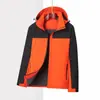 Chaqueta de Trabajo Impermeable a Prueba de Viento para Exteriores Personalizada Tres en Uno con Logo Impreso Bordado de Bloques de Color de Alta Calidad