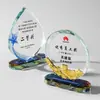 Reunión anual de la empresa de empleados destacados medallas premios adornos de recuerdo de temporada de graduación trofeos de cristal nuevos y creativos regalos