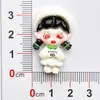 Accesorios de Resina Caricatura Chica Linda Infantil Hecho a Mano DIY Pegamento de Crema Imán para Refrigerador Pasador Joyería Materiales