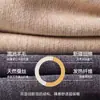 Calzoncillos largos de terciopelo para hombre, terciopelo de doble cara, gris, cintura alta, tiro profundo, talla grande, leggings de lana sueltos