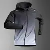 Jaqueta Esportiva para Corrida Masculina Roupa de Treino Fitness para Corrida Matinal Primavera e Outono Fina Macacão Ciclismo Outdoor Manga Longa Roupa Masculina