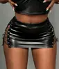 Falda Mini Sexy de Estilo Europeo y Americano Negra de Doble Cara con Lazos para Chica Caliente Modelo Nuevo 2026 Falda Bodycon Ajustada Personalizada