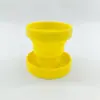 Taza de Agua Plegable de Silicona, Vaso para Enjuague Bucal de Viaje, Vaso Portátil Plegable y Retráctil para Cepillo de Dientes para Exteriores, Vaso Plegable