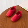 Novedad Primavera 2023 zapatos tipo frijol cuatro colores color liso suela blanda zapatos de princesa zapatos de mujer versión coreana de bebé niño primera generación de pelo