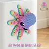 Pulpo Pequeño de Ojos Grandes Impreso en 3D Modelo Animal Articulado Móvil Manualidades Imán para Refrigerador Juguete Creativo Adornos