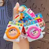 Chaveiro Autêntico Desenho Animado Crayon Shin-Chan Série Máquina de Lavar Pingente de Bolsa de Casal Chaveiro de Carro Pequeno Presente