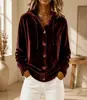 Cárdigan casual con capucha de terciopelo 2026 color sólido con capucha estilo europeo y americano de botones chaqueta nueva transfronteriza para otoño e invierno