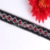 Yiwu encaje al por mayor encaje de color étnico accesorios de ropa de encaje de seda dorada y plateada encaje para cortinas encaje dorado para mujer