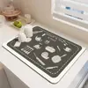 Estilo Popular Transfronterizo Simple Alfombrilla para Encimera de Cocina Baño Hogar Absorbente Antideslizante Mesa de Comedor Aislante Térmico Antiquemaduras Salvamanteles Dropshipping