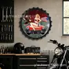 Letrero de Lata Decorativo con Tapa de Botella de Cerveza de Autobús de Playa para Bares, B&Bs, Cafés, Colgante de Pared 35/40cm