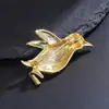 Lindo Broche de Pingüino Antártico con Diamantes de Dibujos Animados para Mujer, Broche de Animal de Aleación Lleno de Diamantes, Accesorios para Ropa y Bolsos al por Mayor