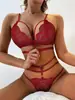 Fornecimento Transfronteiriço de Lingerie Sexy Sexy Quente de Estilo Europeu e Americano para Comércio Exterior, Atacado de Conjuntos de Renda Casuais