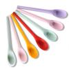 Cuchara de Silicona para Servir Cuchara Pequeña Cuchara Integrada para Ensalada Cuchara para Mezclar Vajilla de Cocina Cuchara de Mesa para Niños Cuchara Pequeña No