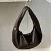 Bolso de Media Luna Minimalista Casual de Moda Japonés y Coreano de Alta Calidad, Bolso de Media Luna de Lujo Sencillo, Bolso de Mano, Bolso de Mano Retro, Moda para Mujer