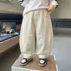 Pantalones de Algodón para Niños, Pierna Curva, Estilo Coreano, Frescos, Modernos, Casuales, Pantalones de Papá, Pantalones de Otoño para Bebé