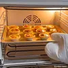 Mini Moldes para Tartaletas de Aleación de Aluminio Antiadherentes Moldes para Pudín, Muffins, Pasteles Tazas Redondas Engrosadas de Crisantemo Moldeado de Una Pieza