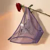 2026 Calzones de Malla Bordados de Mariposa Sexys y Atractivos para Mujer, Cintura Media, Transpirables, Refuerzo 100% Algodón Puro, Ropa Interior 100% para Mujer