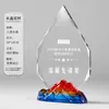 Troféu de Cristal Irregular Geométrico Criativo com Pentagrama, Medalha de Prêmio, Troféu de Honra Comemorativa de Prêmio Corporativo