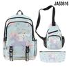 Producto Nuevo Sanrio Perro Orejón Perro Canela Cinnamoroll Mochila Escolar Mochila Estuche para Lápices Bolso de Hombro Set de Tres Piezas