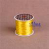 Compra 5 lleva 5DIY cordón elástico plano de seda, cuerda para abalorios, banda de goma, extensión de cabello, cordón de cristal para pulsera, envío