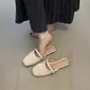 Meias-pantufas femininas de tecido para usar ao ar livre, novo estilo cool para noite de primavera-verão