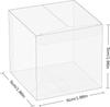 En stock Caja de Plástico para Mantas Macaron Pastelería Caja Cuadrada Caja de Dulces Caja PET para Hornear Pastelería