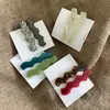 Pacote com 2 Grampos de Cabelo Acrílico Ondulados para Mulheres Simples Versátil Elegante Presilha Lateral para Franja Grampo Bico de Pato Vintage ins