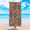 Toalla de Playa de Microfibra con Estampado de Ballena Fantástica Personalizada Toalla de Playa Portátil Toalla de Playa de Secado Rápido para Nadar en la Costa