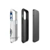 Selección de Productos Transfronterizos Azul Graffiti Líneas Corazón Forma de Corazón iPhone 17 Doble Capa Funda para Teléfono Manzana 18Pm Película Protectora