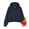 Sudadera con capucha rojo rosa sudadera rojo vino ropa de grupo de estudiantes universitarios camisa cultural gris corta sudadera de algodón puro personalizada para mujer
