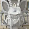 Moda Primavera 2026 Rayas Estudiante Alta Calidad Ligero Versátil Simple Viaje Bolso de Mano de un Solo Hombro/Doble Hombro Bolso Cruzado