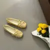 Primeiro Encontro Ji Wanwan Vento Estilo Coreano Bico Quadrado Boca Rasa Aumento de Altura Sapatos Femininos 2026 Primavera Simples Versátil Sapatos Mary Jane Coreanos