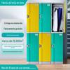 Plástico engrossado armário inteligente de armazenamento abs equipe guarda-roupa senha indução bloqueio ginásio multi-porta armário combinação